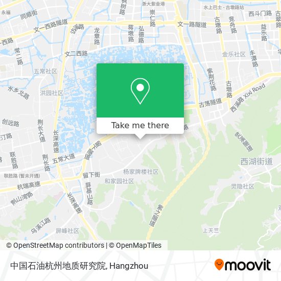 中国石油杭州地质研究院 map