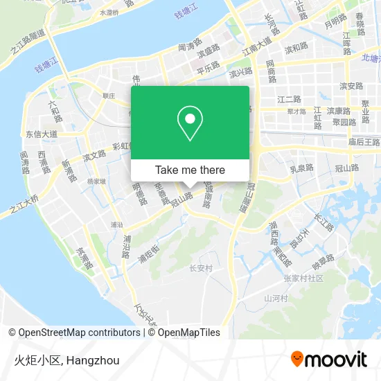 火炬小区 map