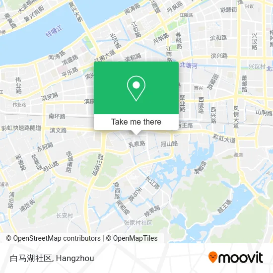 白马湖社区 map