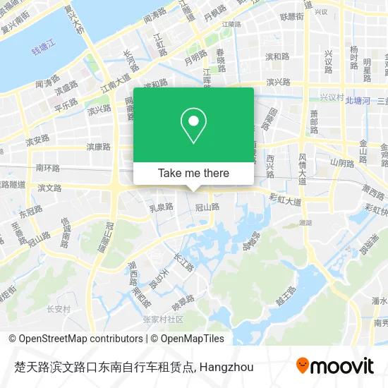 楚天路滨文路口东南自行车租赁点 map