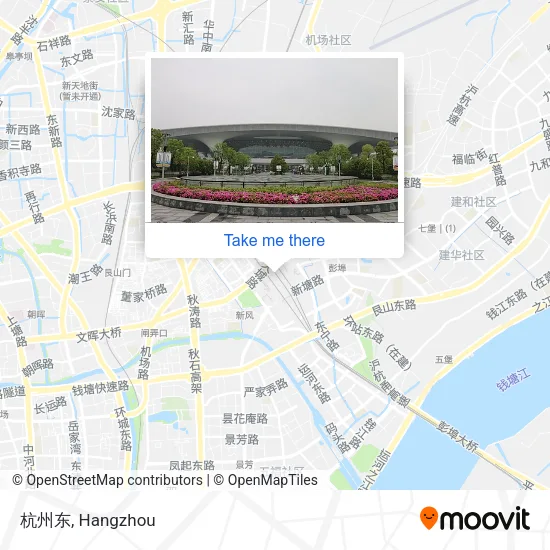 杭州东 map