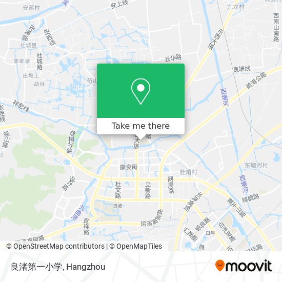 良渚第一小学 map