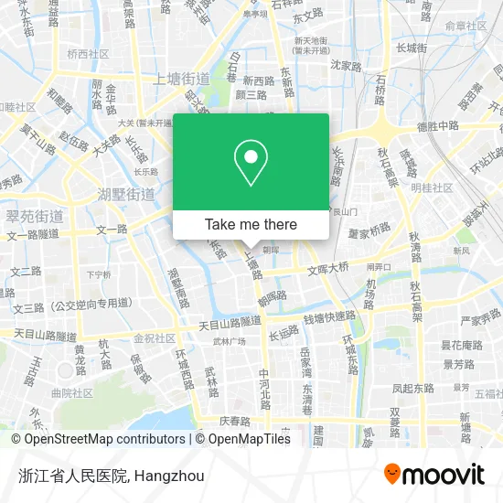 浙江省人民医院 map