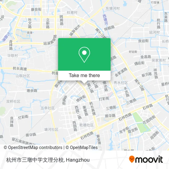 杭州市三墩中学文理分校 map