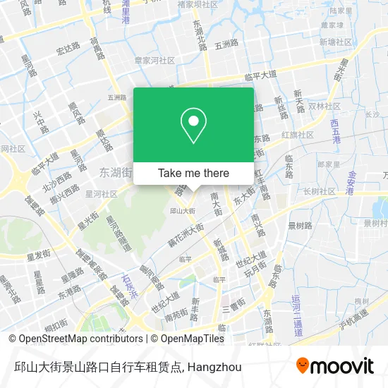 邱山大街景山路口自行车租赁点 map