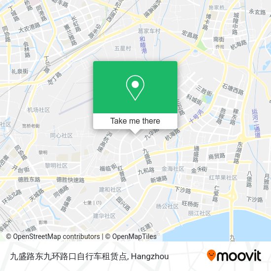 九盛路东九环路口自行车租赁点 map