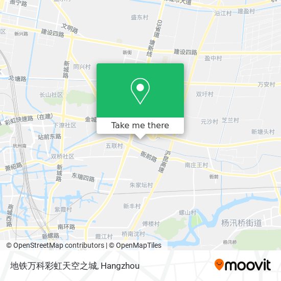 地铁万科彩虹天空之城 map