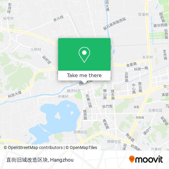 直街旧城改造区块 map