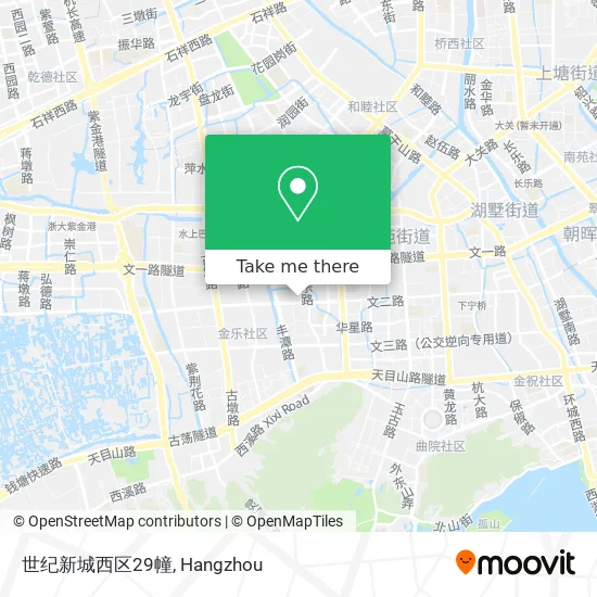 How To Get To 世纪新城西区29幢in 西湖区by Bus Or Metro