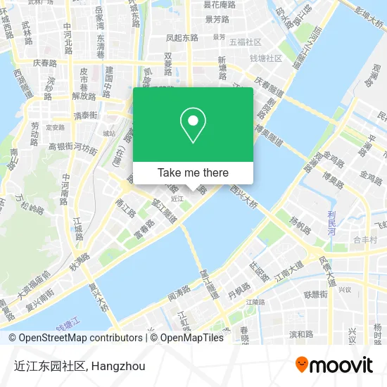 近江东园社区 map