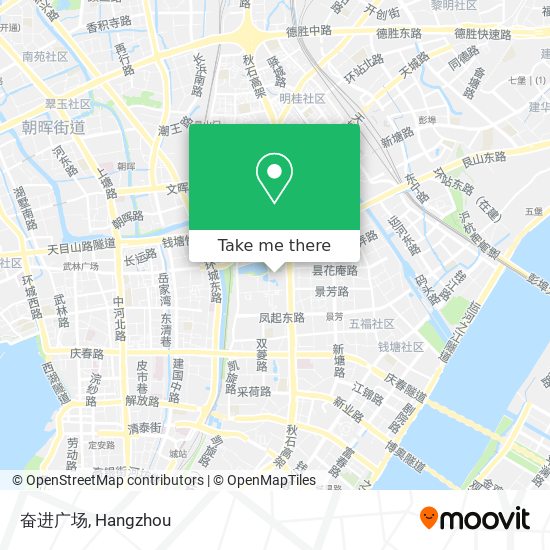 奋进广场 map