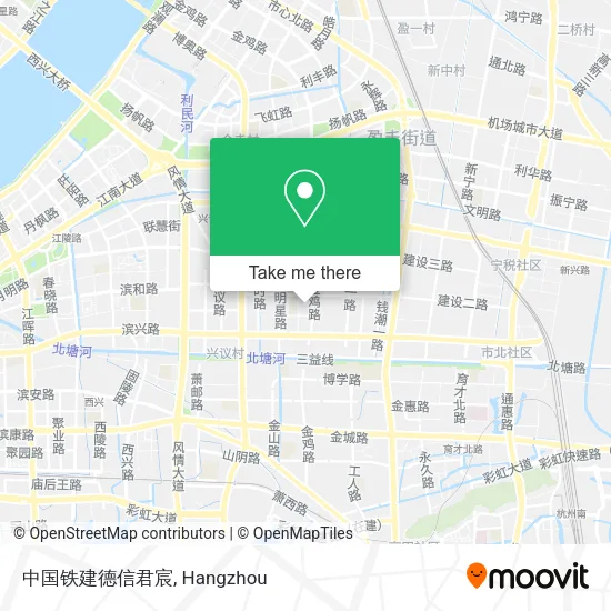 中国铁建德信君宸 map