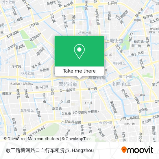 教工路塘河路口自行车租赁点 map