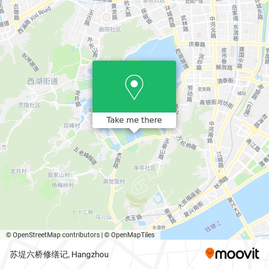 苏堤六桥修缮记 map