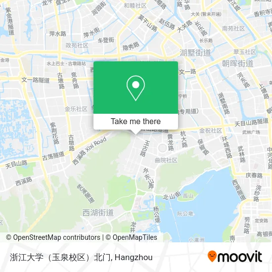 浙江大学（玉泉校区）北门 map