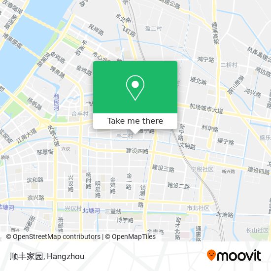 顺丰家园 map