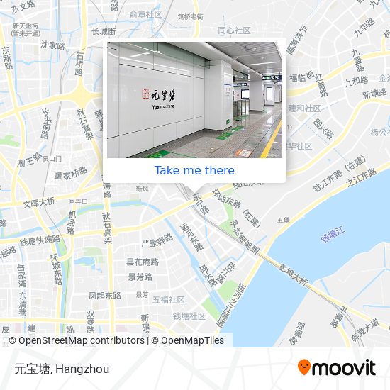 元宝塘 map
