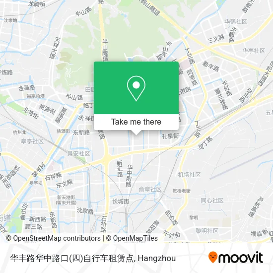 华丰路华中路口(四)自行车租赁点 map