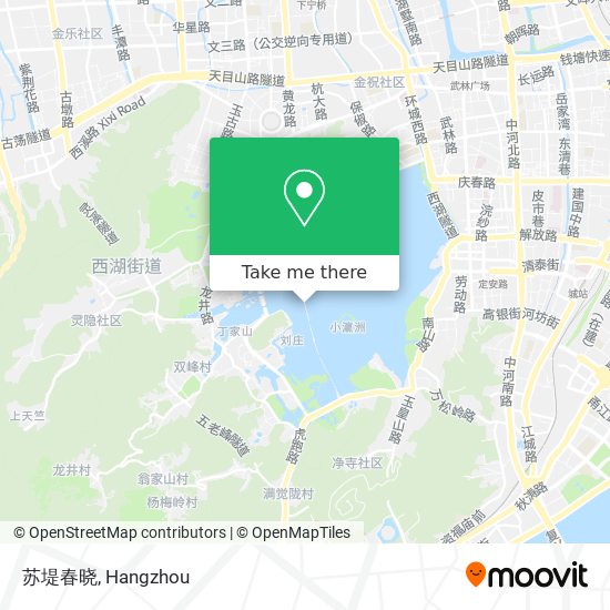 苏堤春晓 map