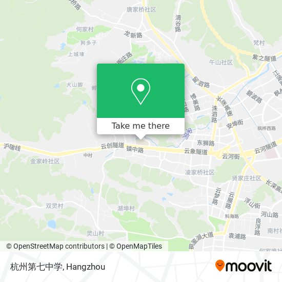 杭州第七中学 map
