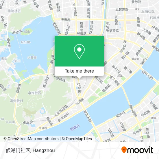 候潮门社区 map