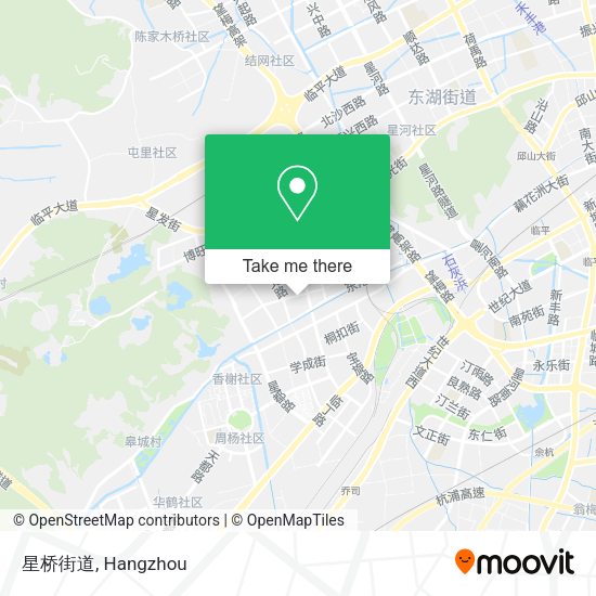 星桥街道 map