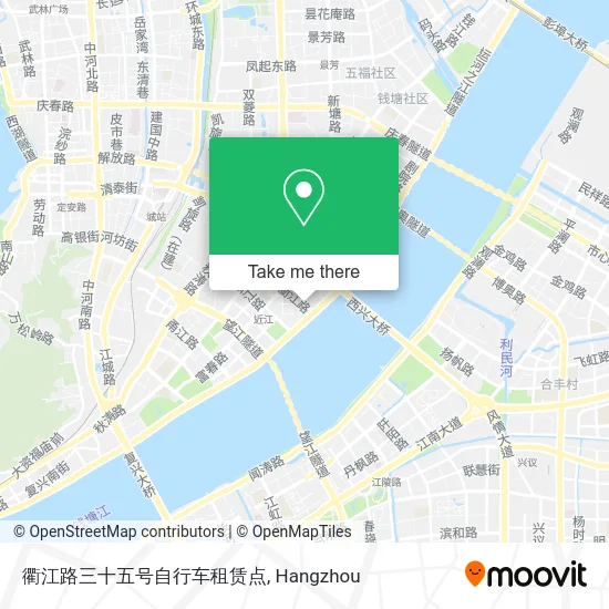 衢江路三十五号自行车租赁点 map