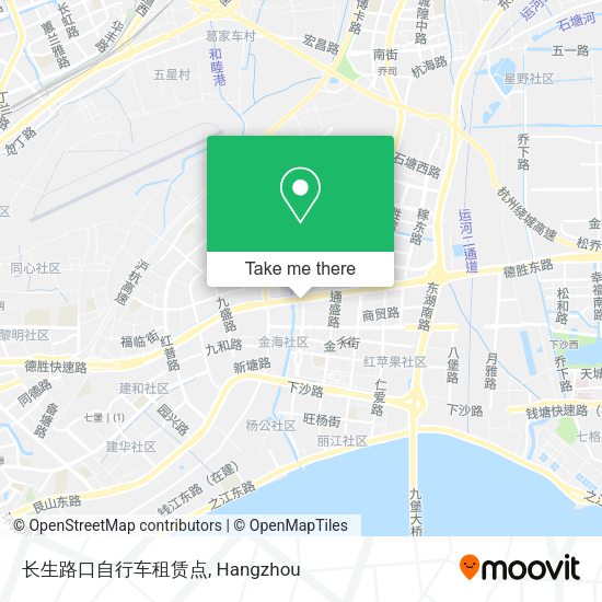 长生路口自行车租赁点 map