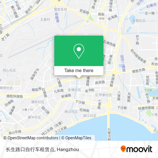 长生路口自行车租赁点 map