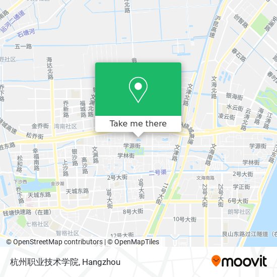 杭州职业技术学院 map