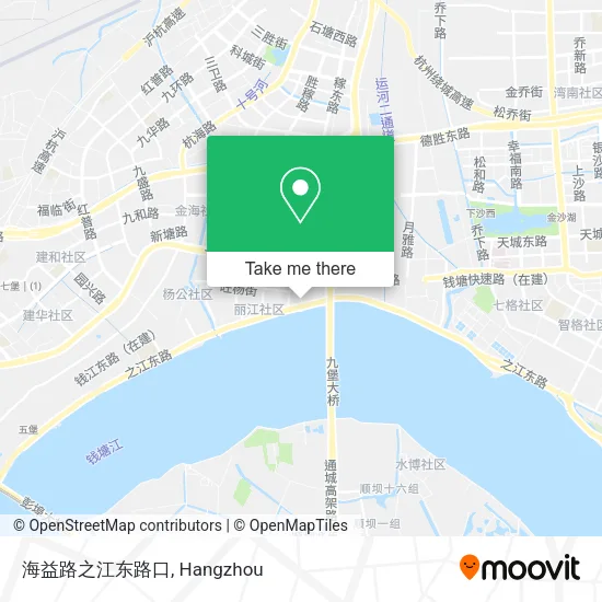 海益路之江东路口 map