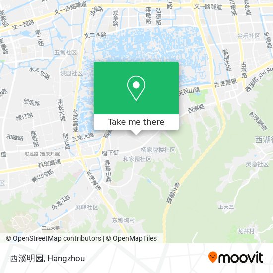 西溪明园 map