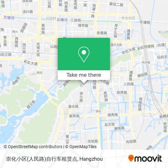 崇化小区(人民路)自行车租赁点 map