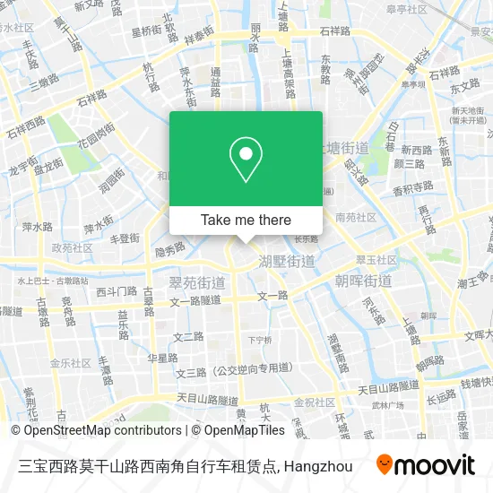 三宝西路莫干山路西南角自行车租赁点 map