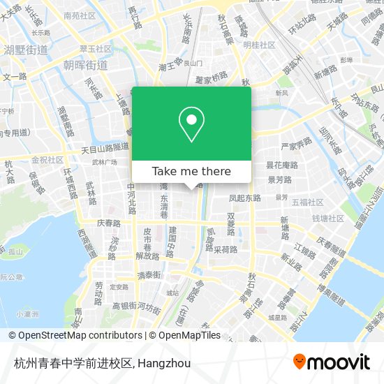 杭州青春中学前进校区 map