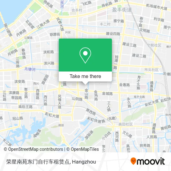 荣星南苑东门自行车租赁点 map