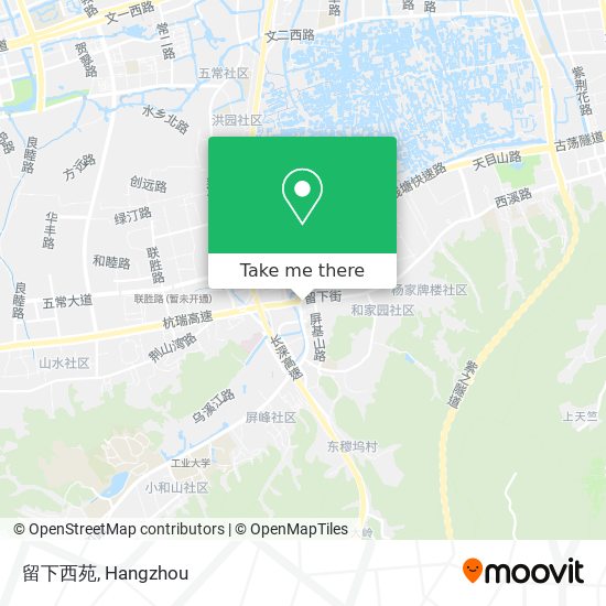 留下西苑 map