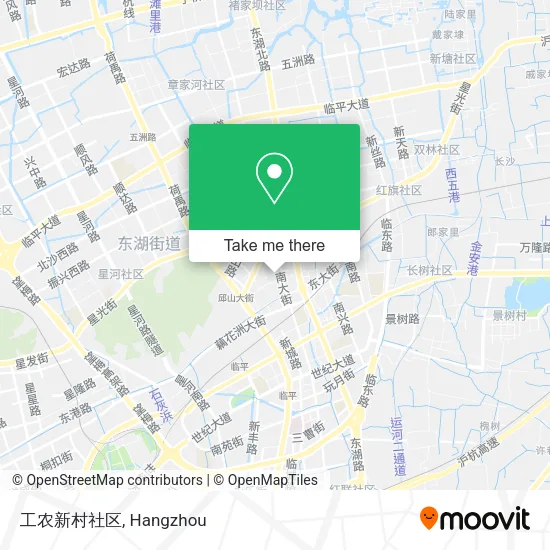 工农新村社区 map