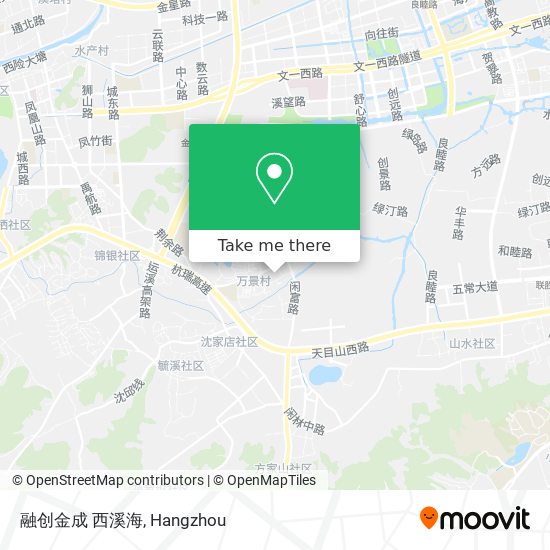 融创金成 西溪海 map