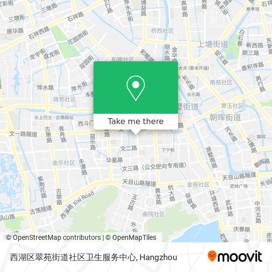 西湖区翠苑街道社区卫生服务中心 map