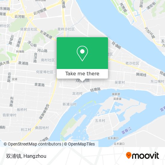 双浦镇 map