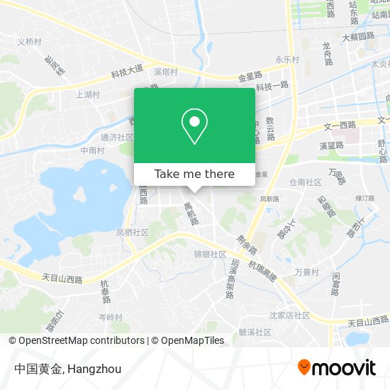 中国黄金 map