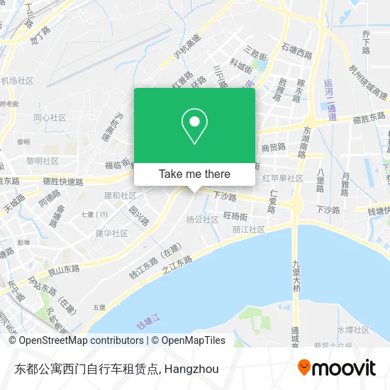 东都公寓西门自行车租赁点 map