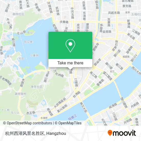 杭州西湖风景名胜区 map