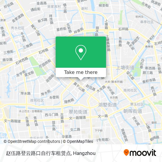 赵伍路登云路口自行车租赁点 map