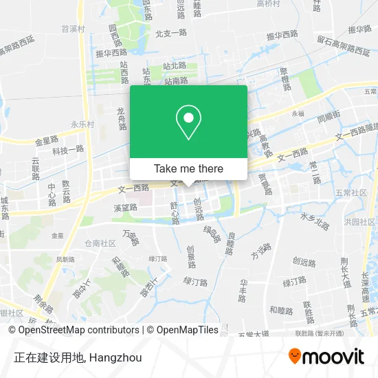 正在建设用地 map