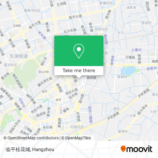 临平桂花城 map