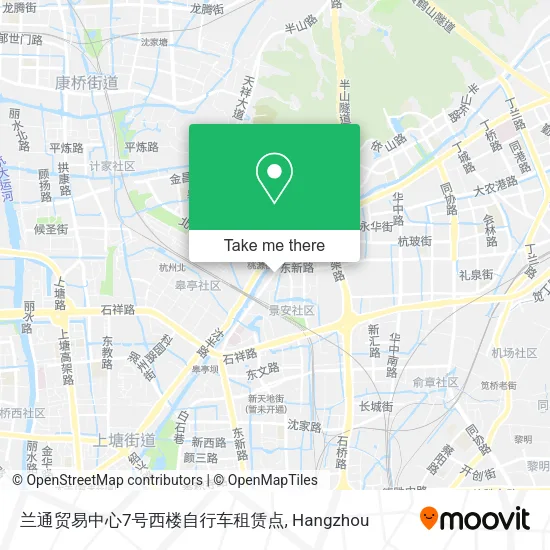 兰通贸易中心7号西楼自行车租赁点 map