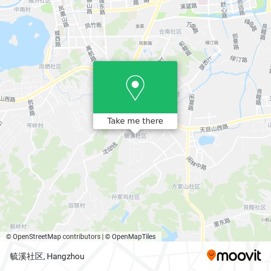 毓溪社区 map