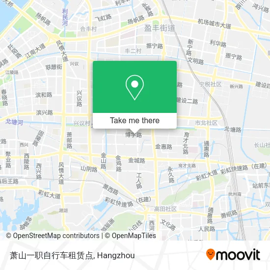 萧山一职自行车租赁点 map